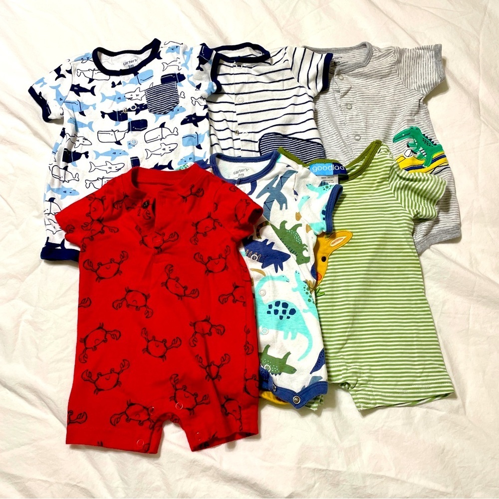 Baby Boy Assorted Romper Bundle 0-3 Months